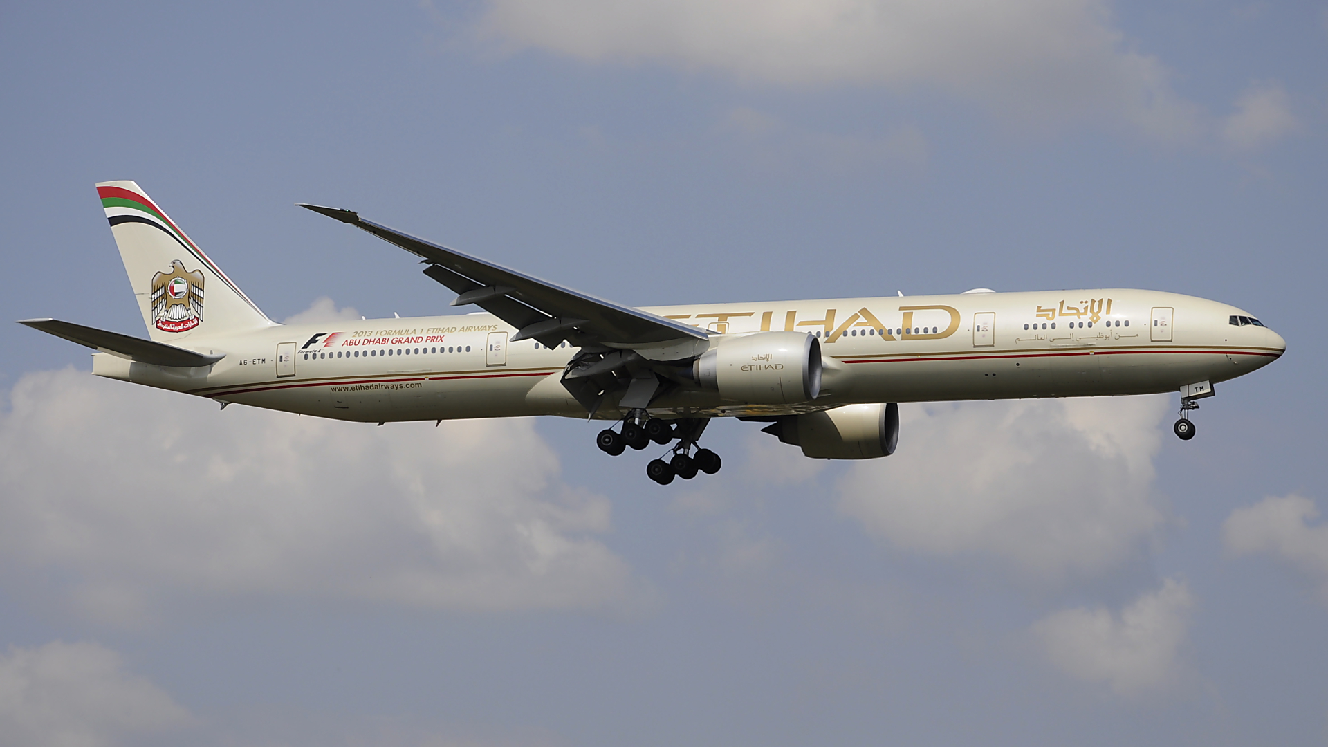 A6-ETM ✈ Etihad Airways Boeing 777-3FX(ER) @ London-Heathrow