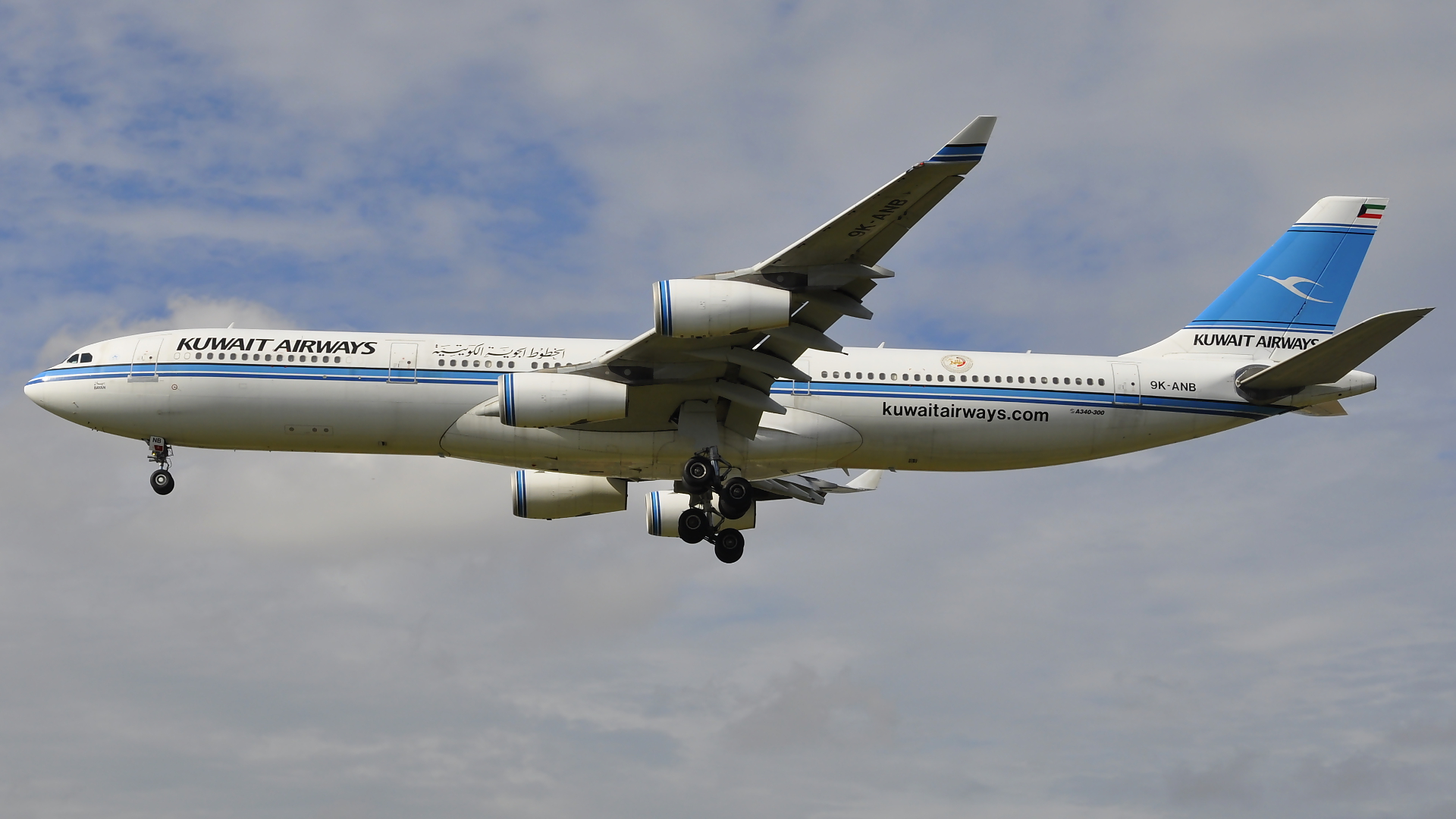 9K-ANB ✈ Kuwait Airways Airbus 340-313 @ London-Heathrow