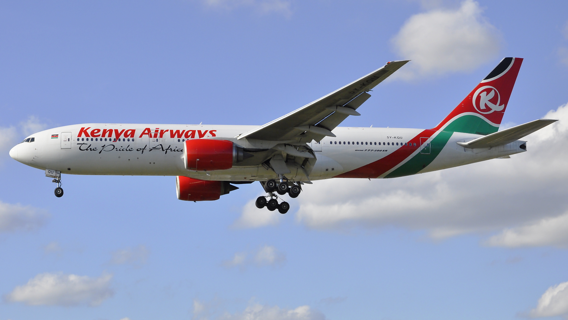 5Y-KQU ✈ Kenya Airways Boeing 777-2U8(ER) @ London-Heathrow