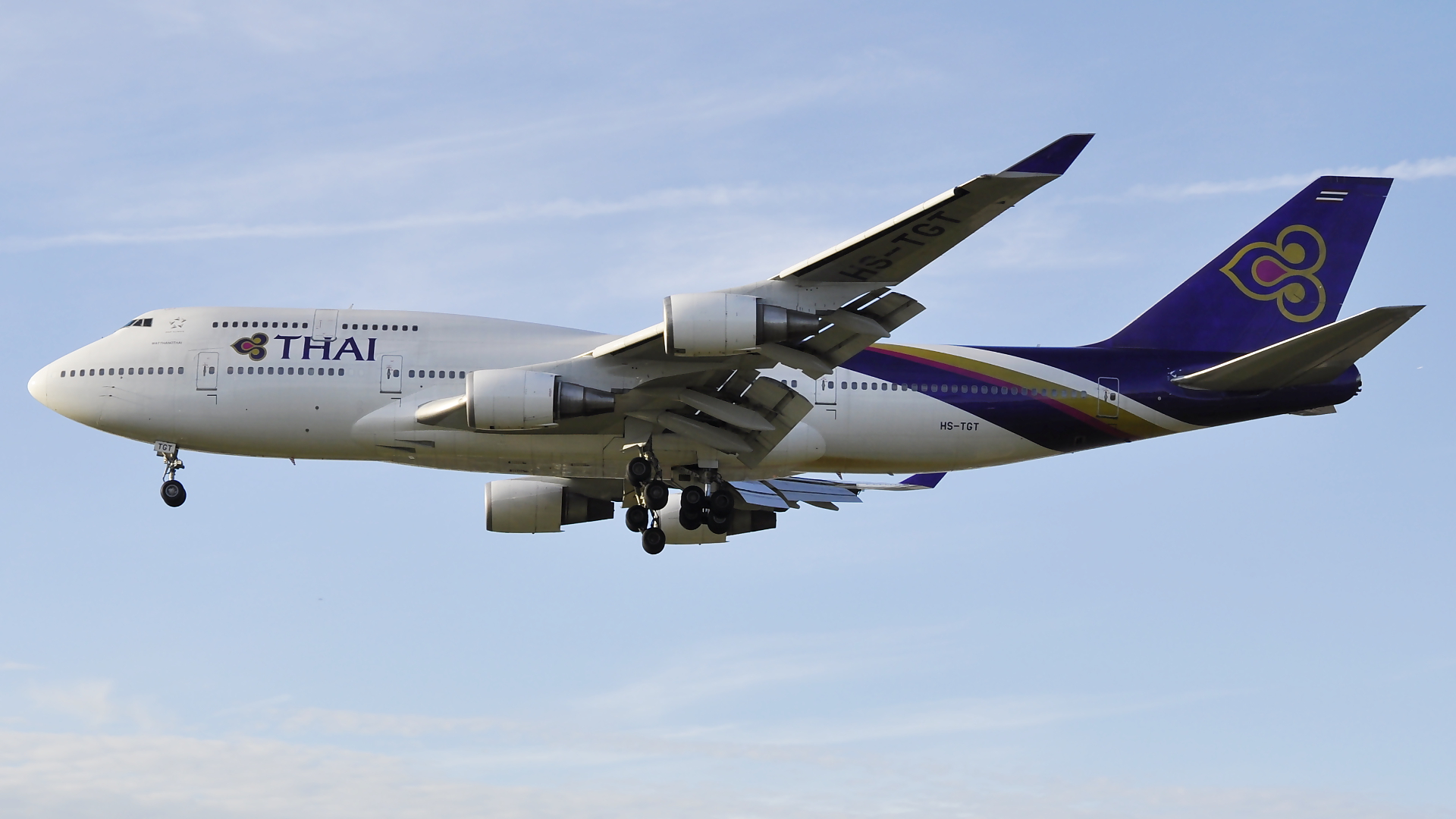 HS-TGT ✈ Thai Airways International Boeing 747-4D7 @ London-Heathrow