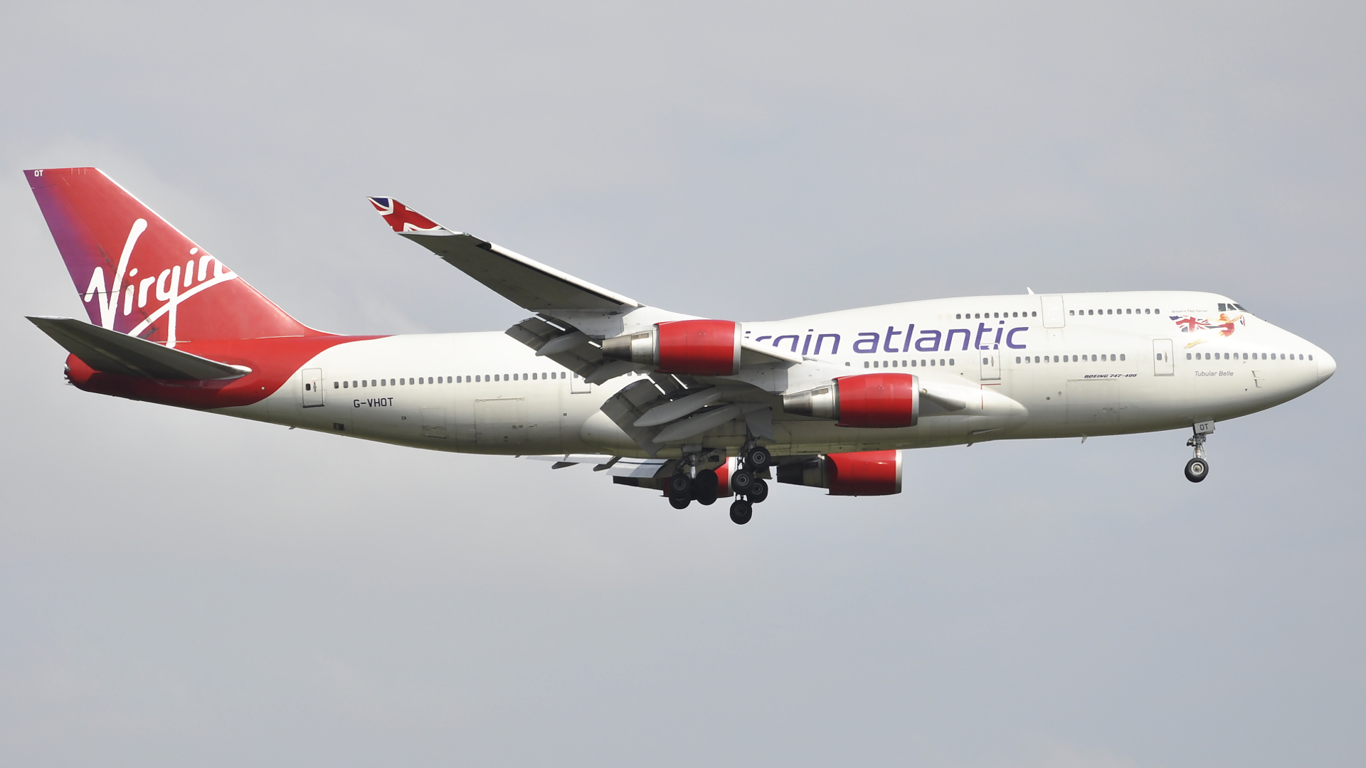 G-VHOT ✈ Virgin Atlantic Airways Boeing 747-4Q8 @ London-Heathrow