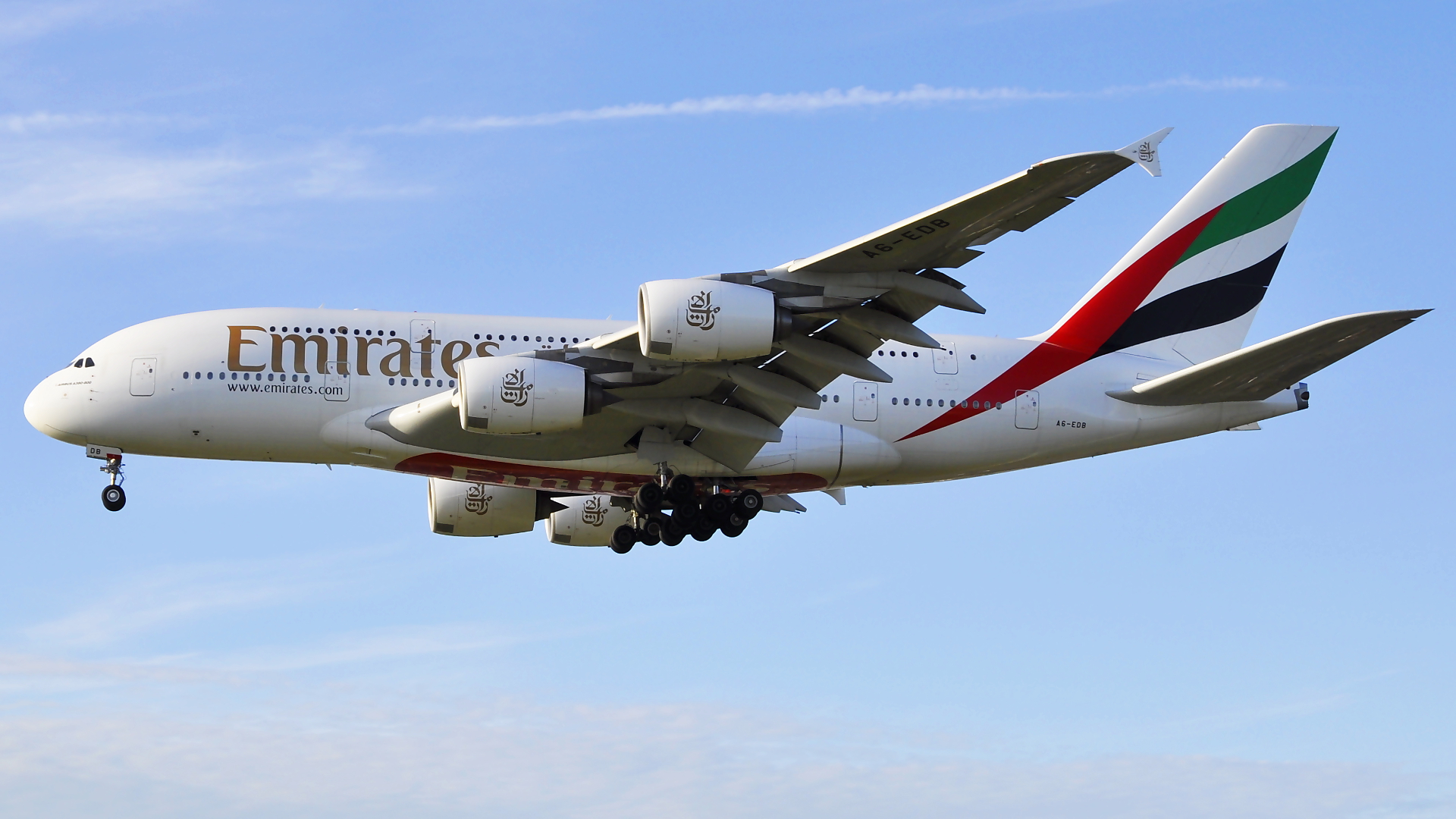 A6-EDB ✈ Emirates Airline Airbus 380-861 @ London-Heathrow