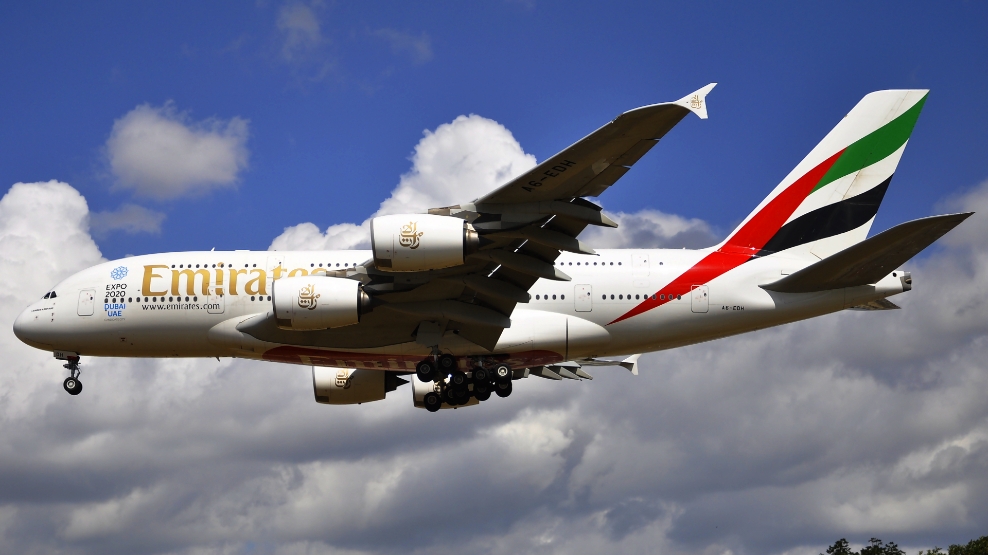 A6-EDH ✈ Emirates Airline Airbus 380-861 @ London-Heathrow