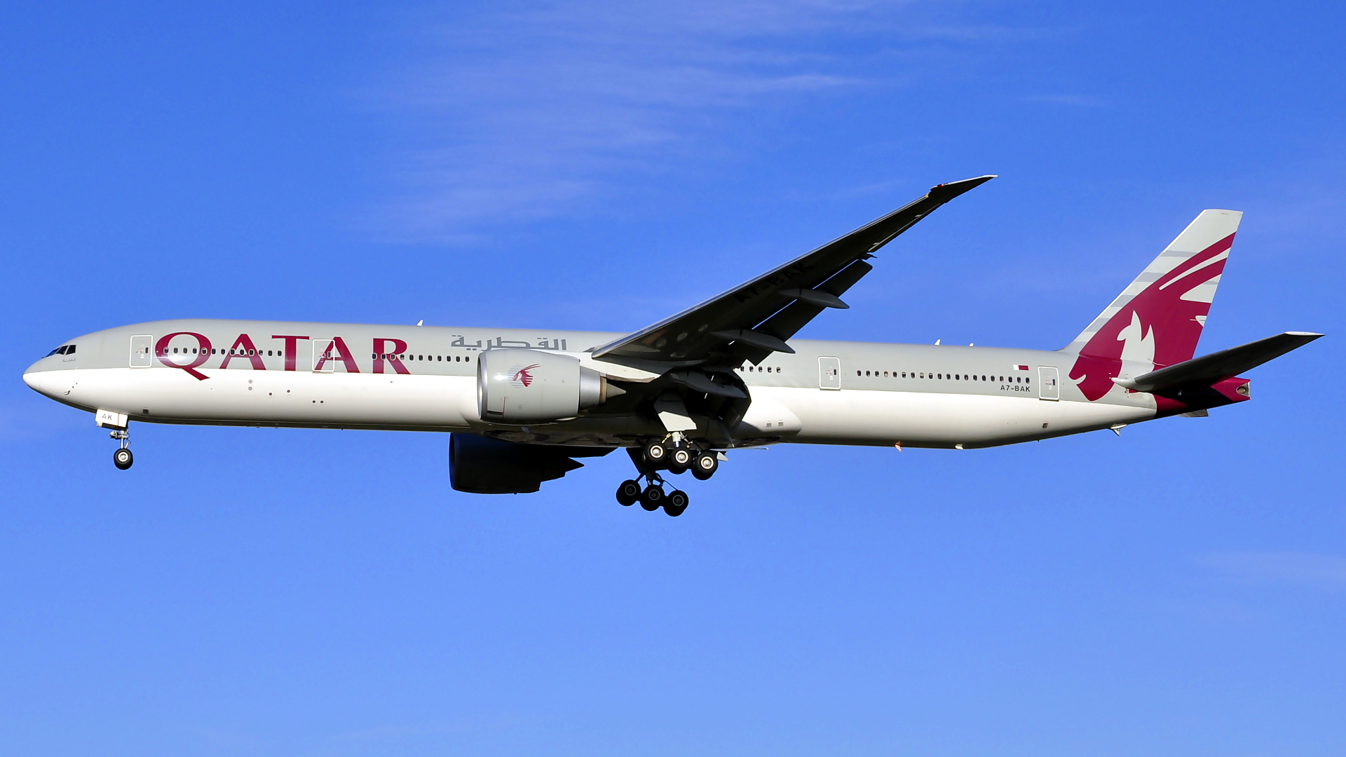 A7-BAK ✈ Qatar Airways Boeing 777-3DZ(ER) @ London-Heathrow