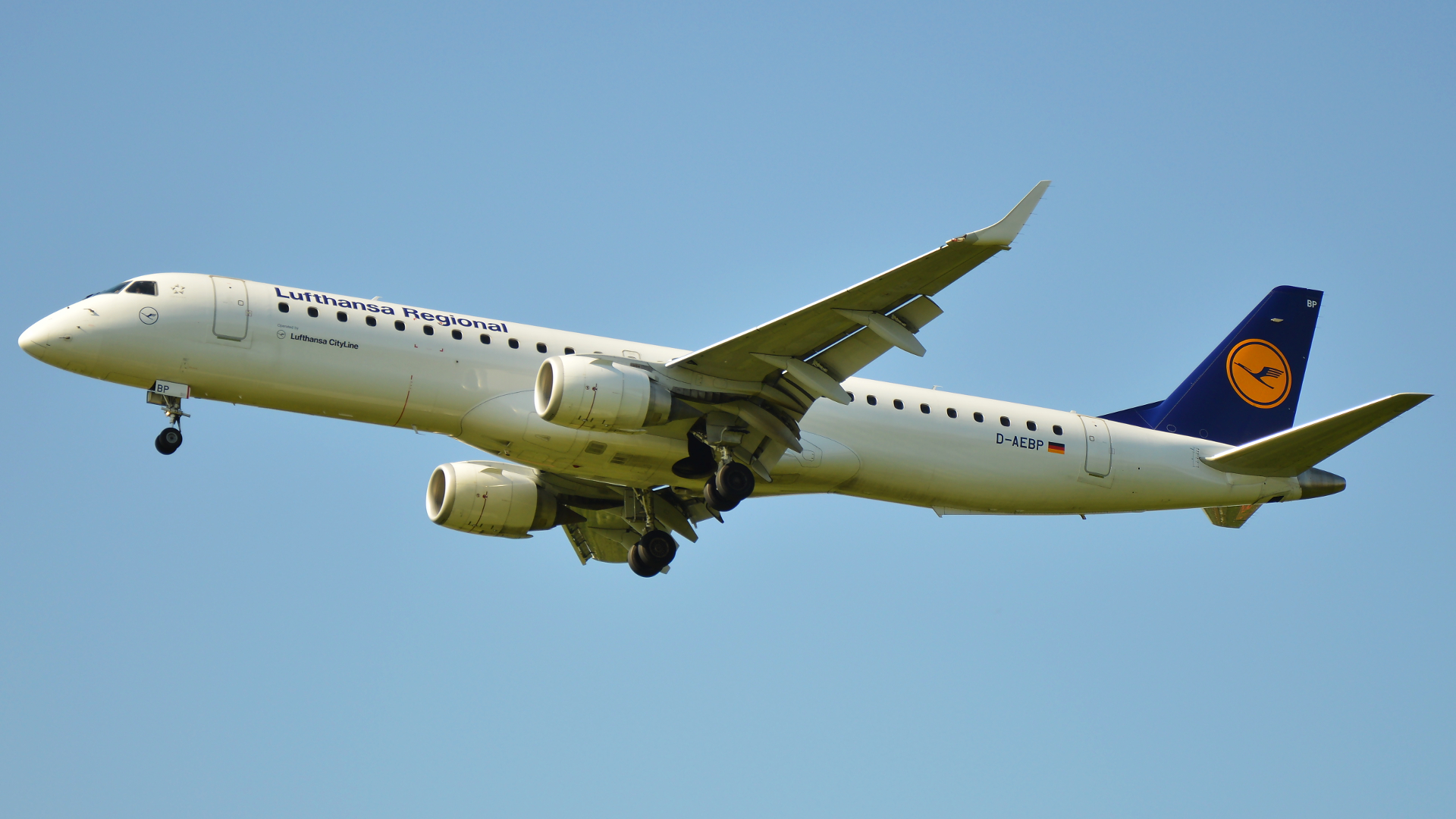 D-AEBP ✈ Lufthansa CityLine Embraer ERJ-195LR (ERJ-190-200 LR) @ Kraków-Balice