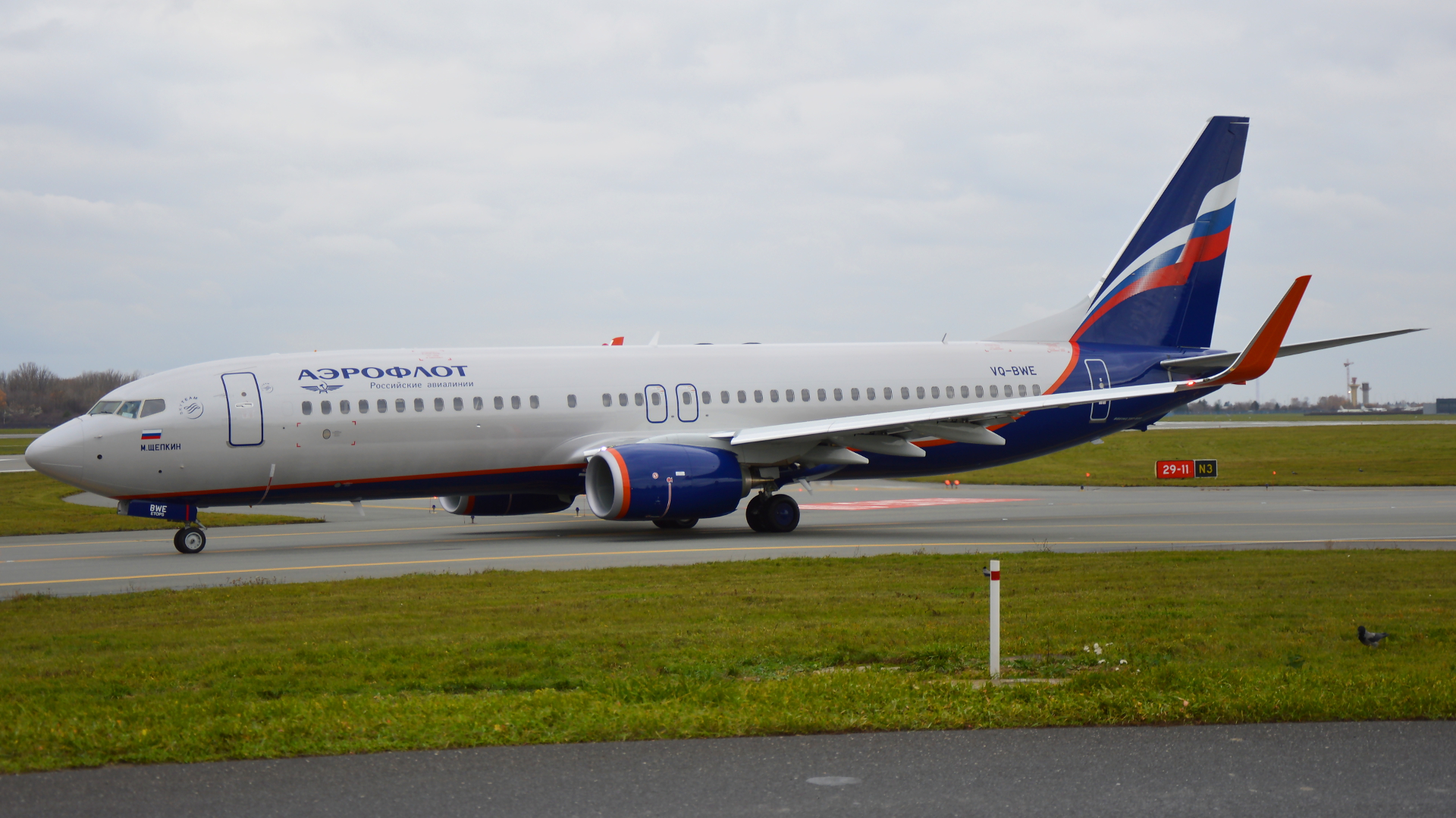 VQ-BWE ✈ Aeroflot Russian Airlines Boeing 737-8LJ(WL) @ Warszawa-Chopin Airport