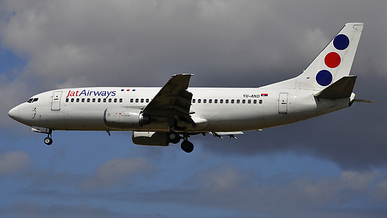 YU-AND ✈ Jat Airways Boeing 737-3H9